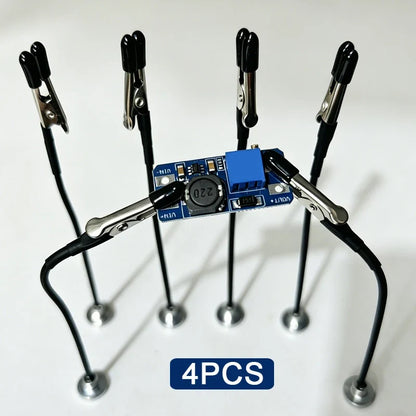 Soldering Third Hand Tool - Magnetic Base Flexible Arm PCB Holder with Alligator Clips for Electronics Repair Welding