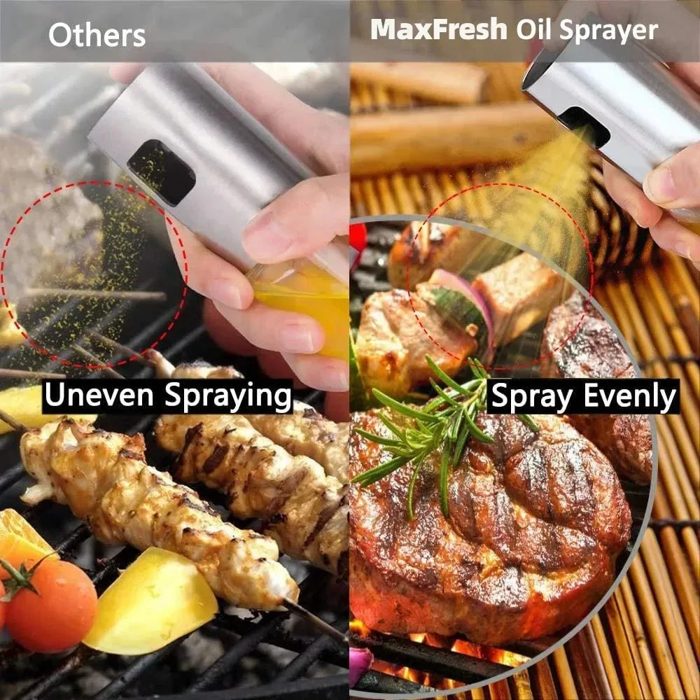 Glass Oil Sprayer Bottle - Olive Oil Mister for Cooking Salad BBQ Baking Kitchen Use