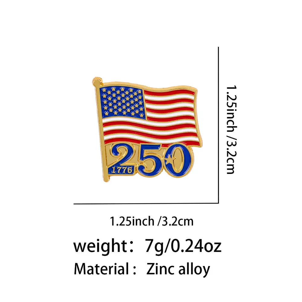 250th Anniversary USA Commemorative Pin - Liberty Eagle Patriotic Badge Brooch 1776-2026 Collectible Gift