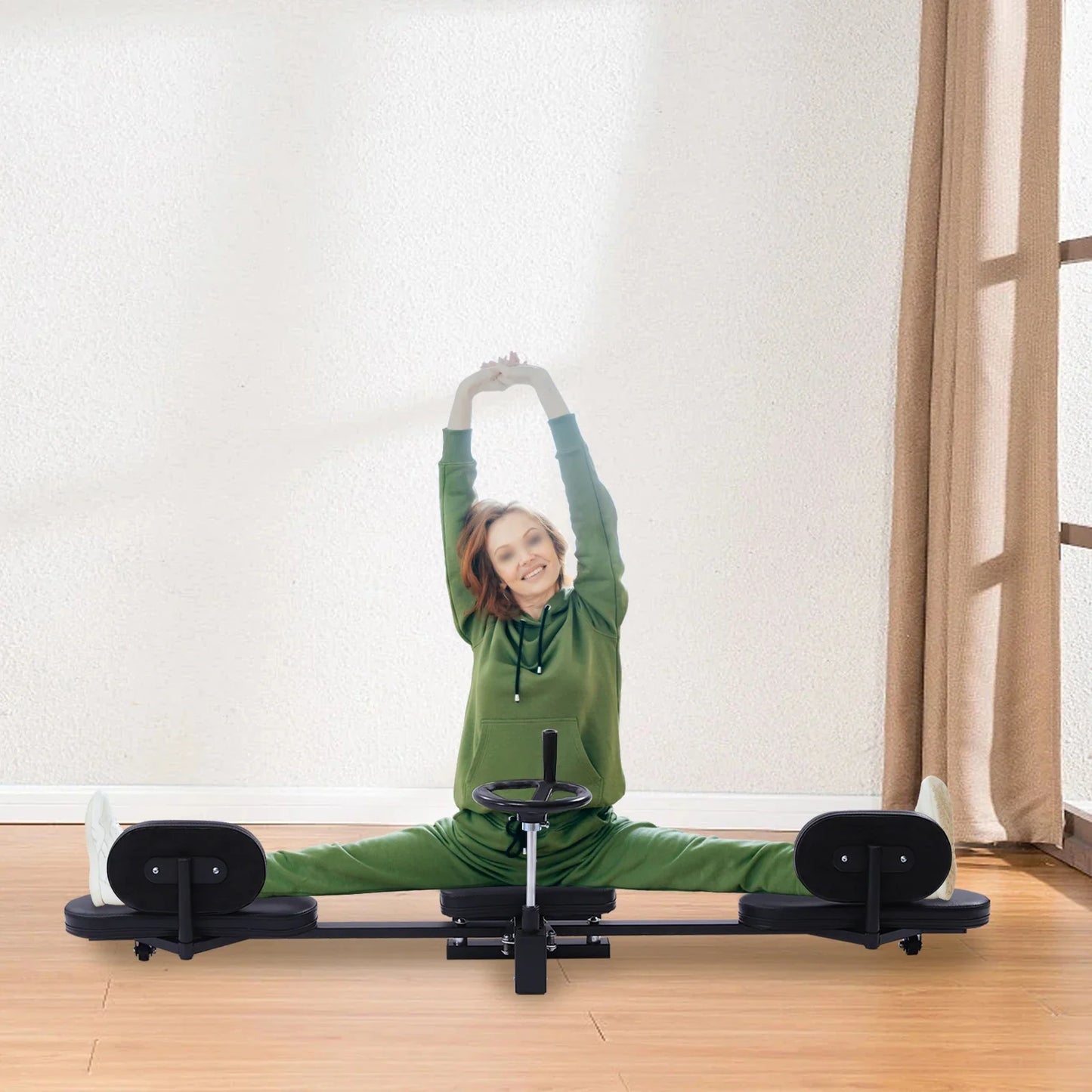 Heavy Duty Leg Stretcher Machine — Gymnastics, Yoga, MMA Flexibility & Home Gym Training Equipment