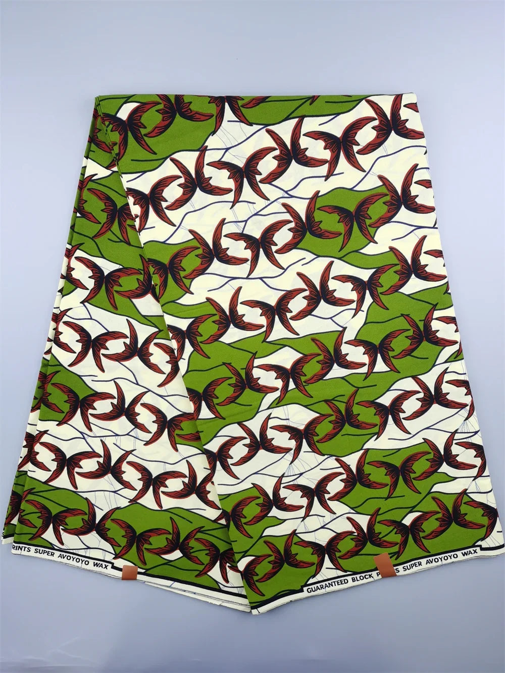 African Real Wax Ankara Fabric - 100% Cotton 6 Yards Nigerian Print Party Dress Sewing Material