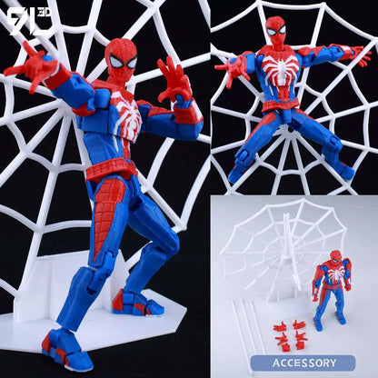 9L3D Lucky13 T13 Action Figures — 3D Printed Deadpool, Wolverine, Batman, Spider-Man & Venom Anime Model Toys, Collectible Gift