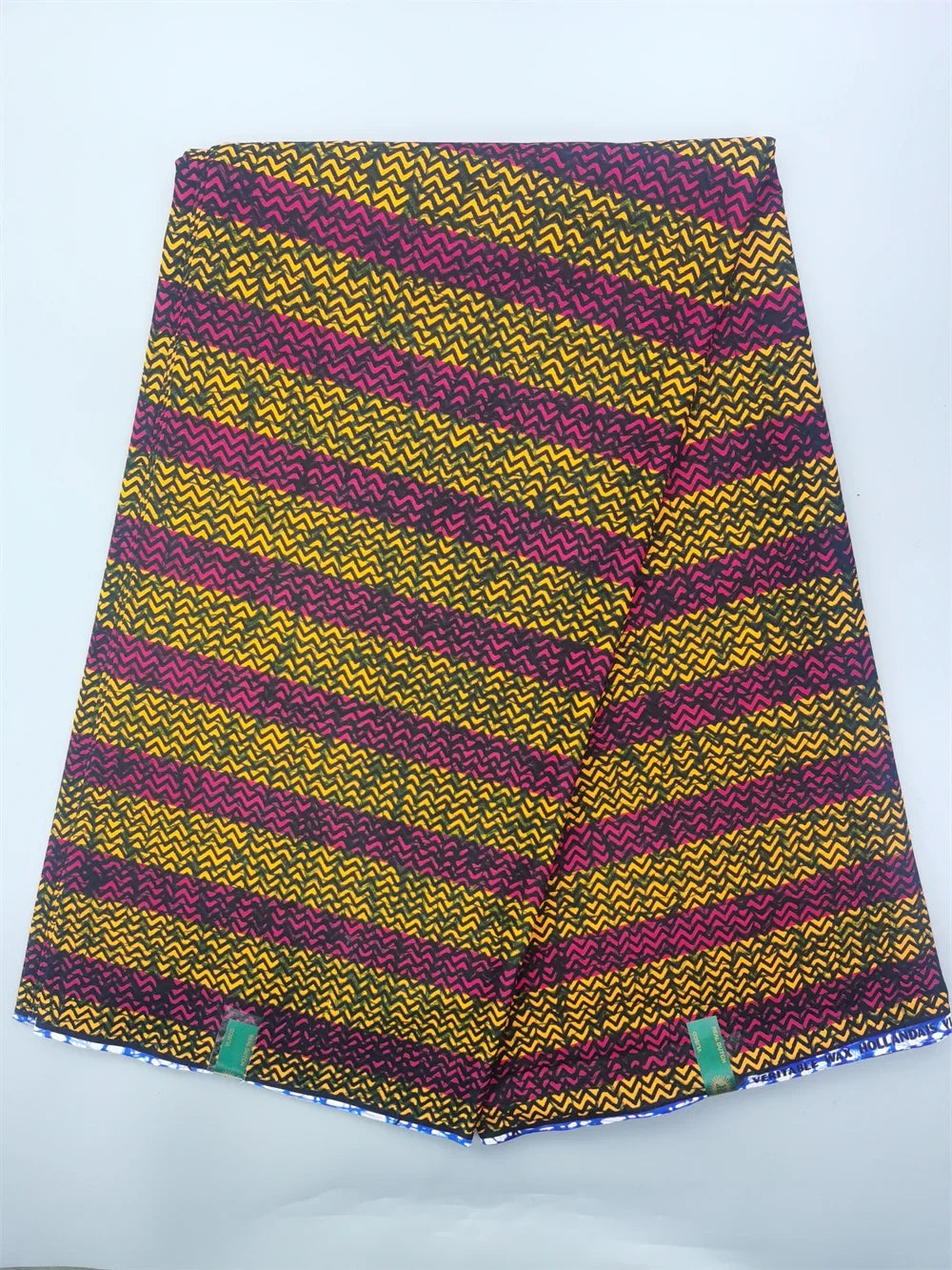 African Real Wax Ankara Fabric - 100% Cotton 6 Yards Nigerian Print Party Dress Sewing Material