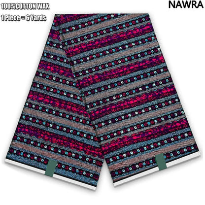 2026 African Real Wax Print Fabric - 100% Cotton Ghana Style Soft Ankara Pagne