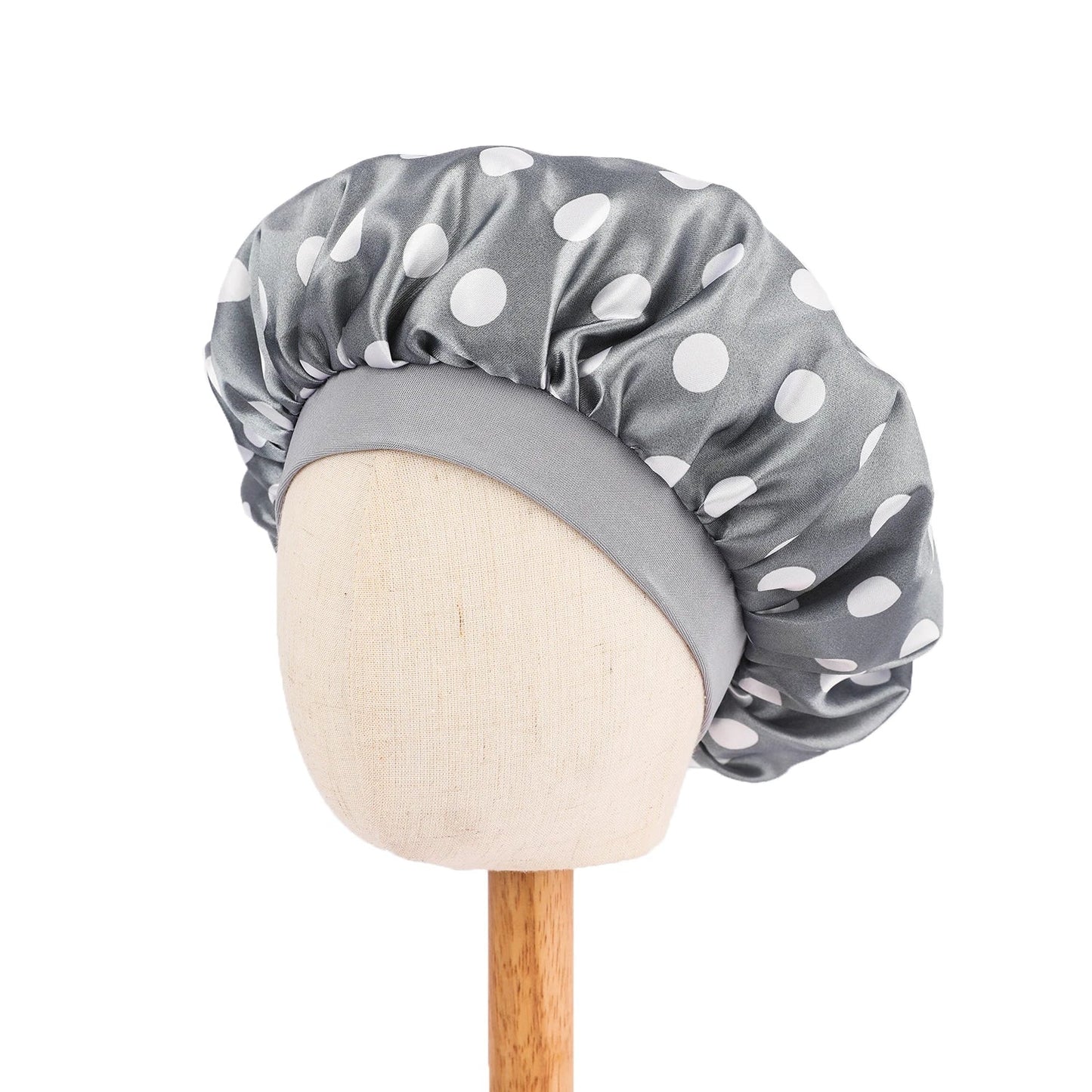 African Print Kids Satin Bonnet - Adjustable Ankara Sleep Cap for Babies & Children, Silk Shower Hat