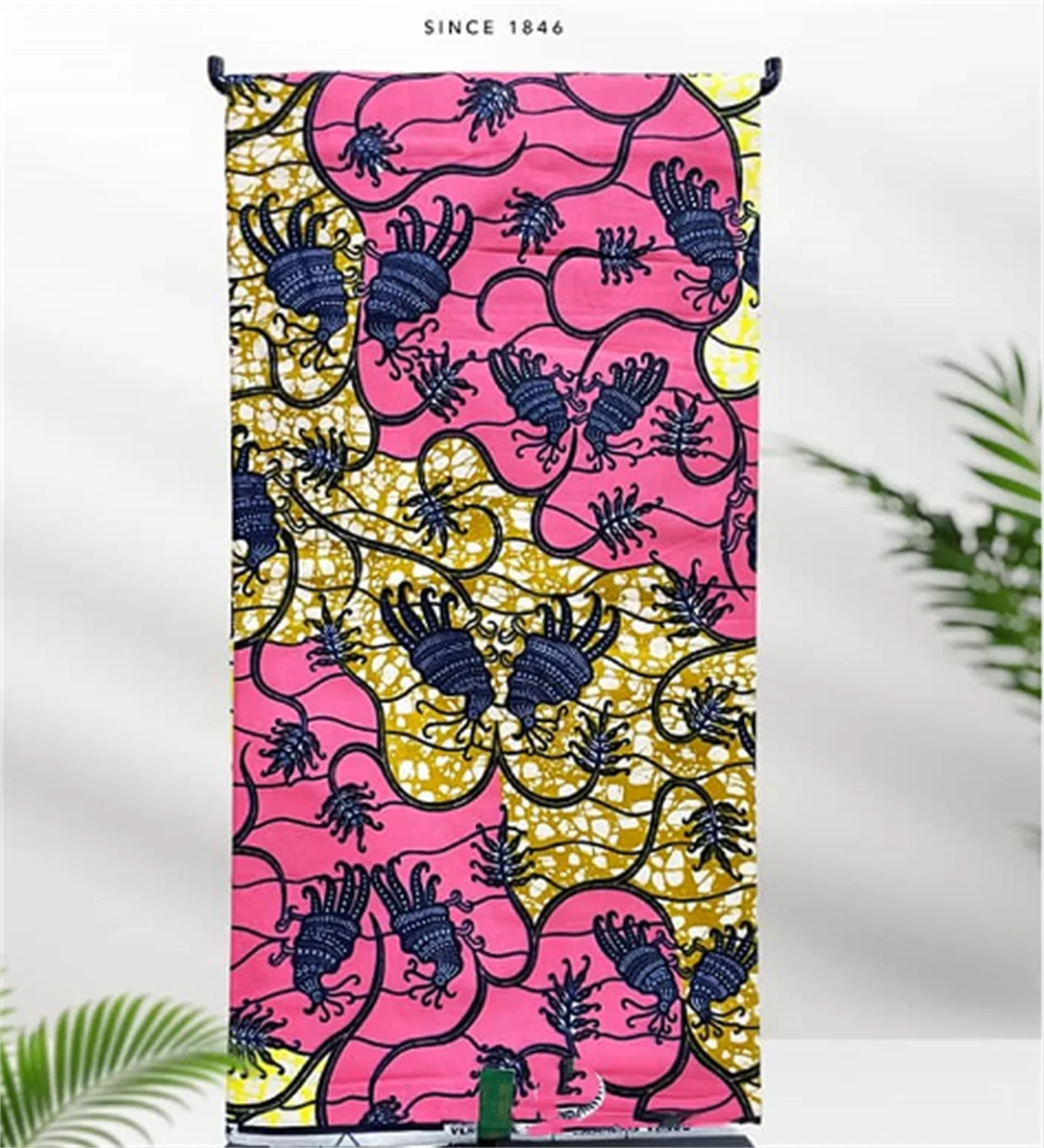 African Real Print Ankara Wax Fabric - Soft 100% Cotton Pagne 6 Yards