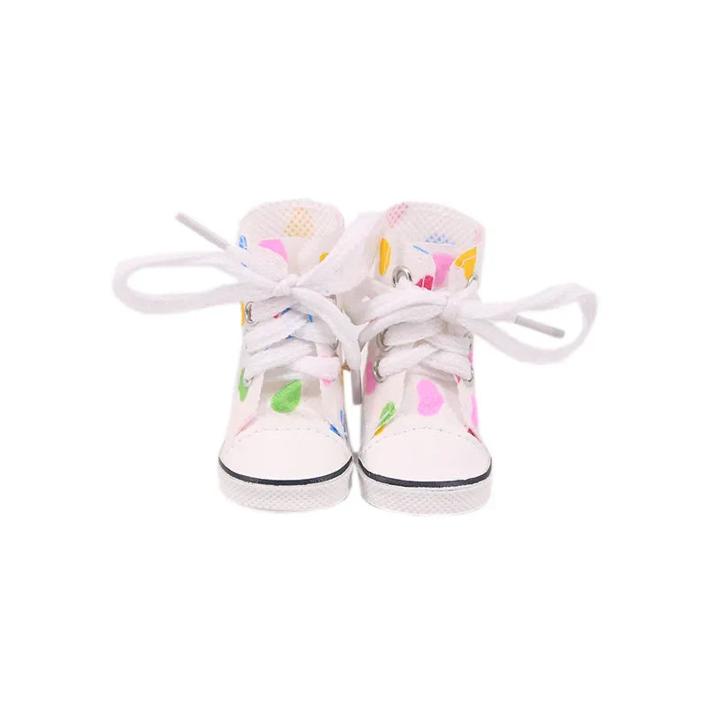 5CM Doll High-Top Boots – PU Shoes for 14.5" American & Paola Reina Dolls, 1/6 BJD Blythe & EXO Doll Accessories