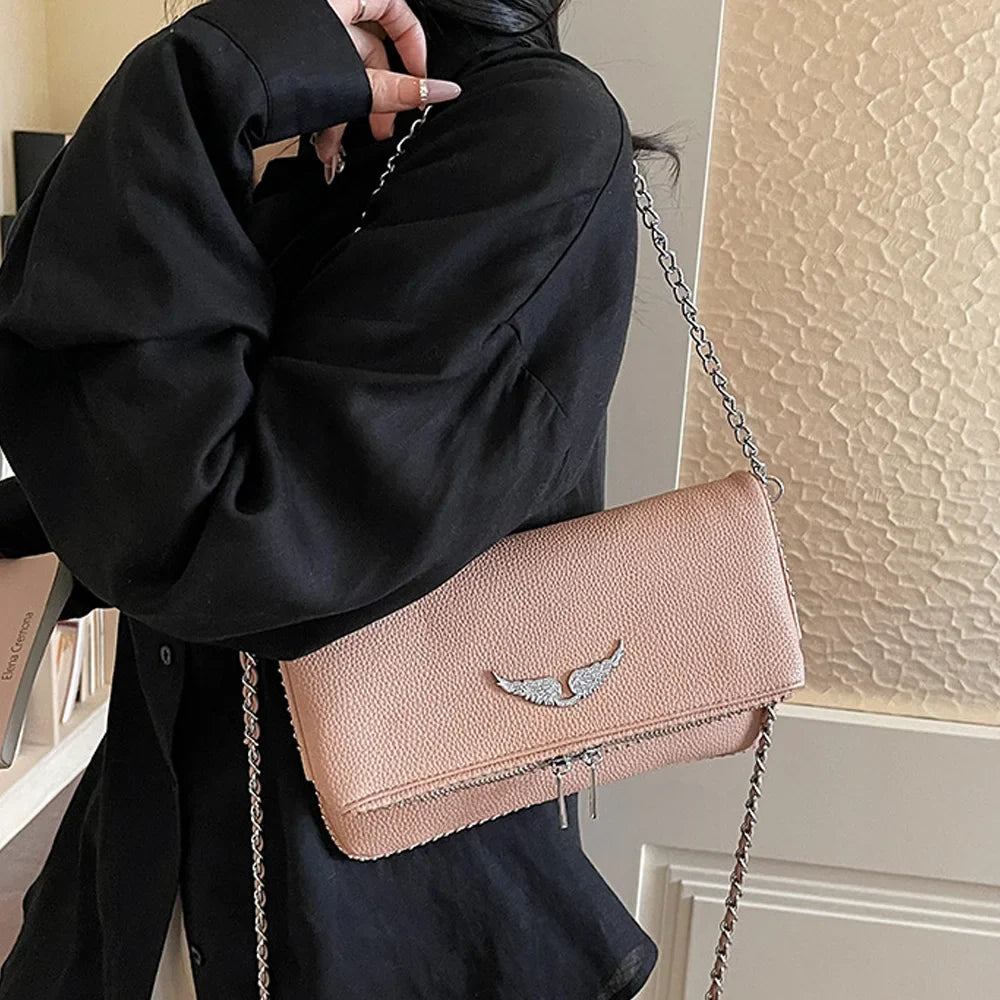 Women's Luxury Square Chain Bag - 2026 Fashionable Vintage Shoulder Messenger Purse