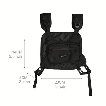 Urban Utility: Chest Bag Waist Bag Hip Hop Streetwear - Large Capacity Sports Casual Tactical Vest Bags for Men