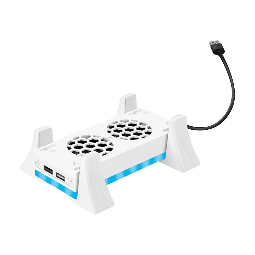 Vertical Stand for Xbox Series S – 3-Speed Cooling Fan with 2 USB Ports, Game Console Holder and Cooling Stand