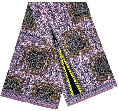 100% Cotton Ankara Wax Fabric - High Quality Soft Real Dutch Pagne Print for Dresses & Sewing