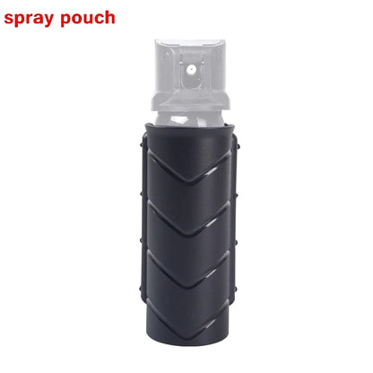 Tactical Molle Baton Pouch - Open Top Duty Holster for Pepper Spray, Flashlight & Outdoor Hunting Accessories