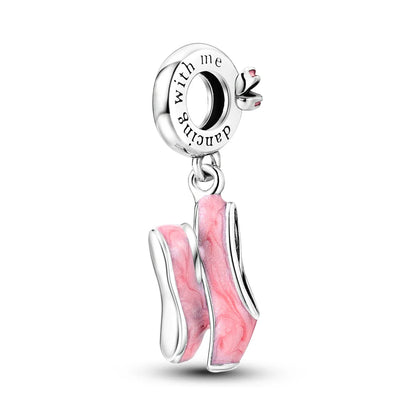 MULA Silver Plated Dangle Charms for Snake Chain Bracelet - DIY Women’s Jewelry Making Gift
