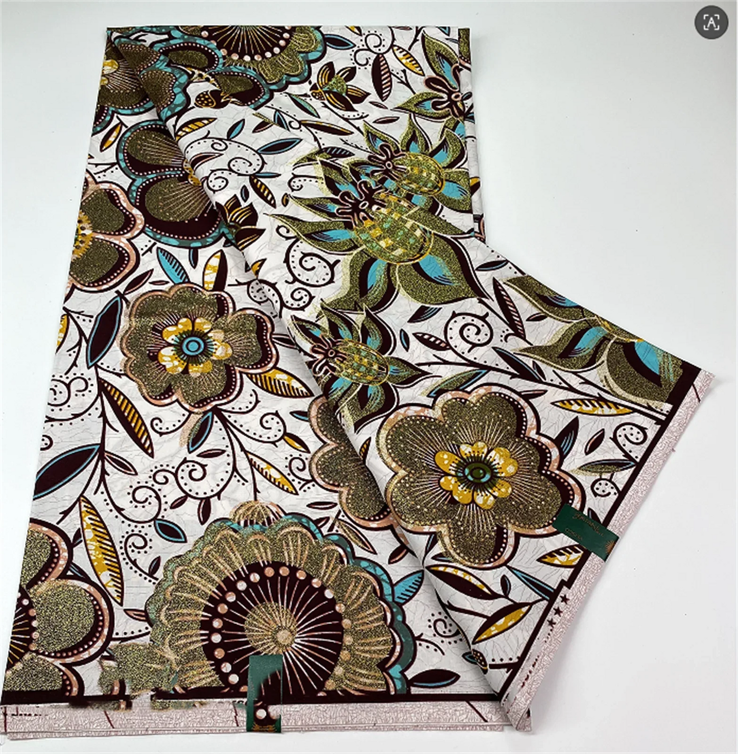 Original African Wax Print Fabric - 6 Yards 100% Cotton Nigerian Ankara Sewing Material