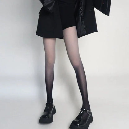 Women’s Sexy Gradient Pantyhose – Thin Transparent Candy Color Tights for Spring & Summer Hosiery