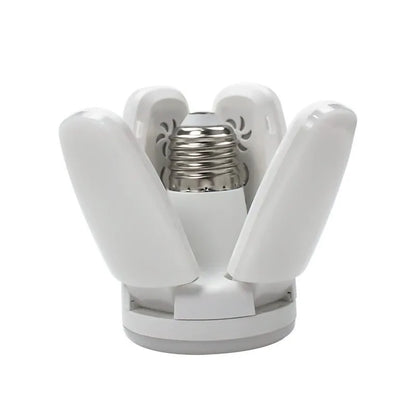 E27 Foldable Fan Shape LED Bulb – 85-265V Energy Saving Ceiling Light for Home, Garage, Warehouse & Living Room Lighting
