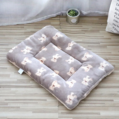 Thick Cat Sleeping Mat - Soft Flannel Pet Cushion Blanket for Cats & Small Dogs Winter Warm Comfort