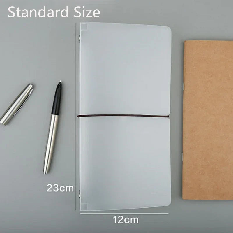 PVC Travelers Notebook Folder - Transparent File Storage Book For Japanese Stationery Office And School Supplies