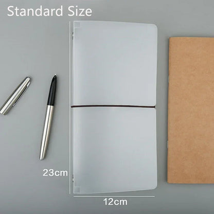 PVC Travelers Notebook Folder - Transparent File Storage Book For Japanese Stationery Office And School Supplies