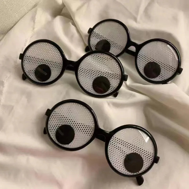 Funny Rolling Eyeball Glasses - Halloween, Christmas & Masquerade Costume Party Accessory