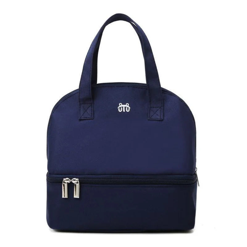 Insulated Double-Layer Mommy Bag — Large Capacity Travel & Picnic Baby Food Handbag