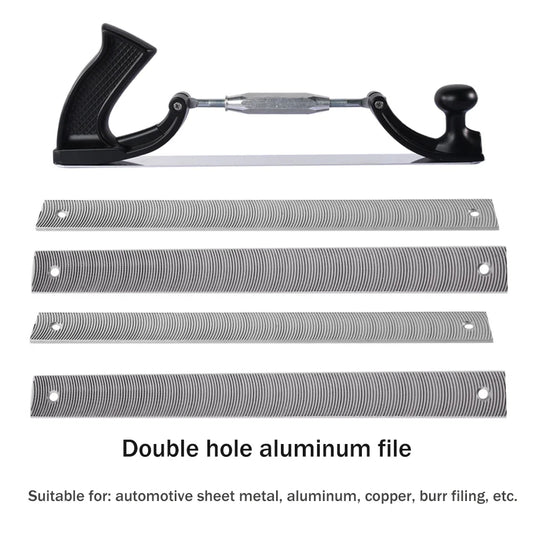 Adjustable Milled Tooth File Holder – Curved Steel Dent Repair Tool for Car Body Panel Polishing & Metal Surface Finishing