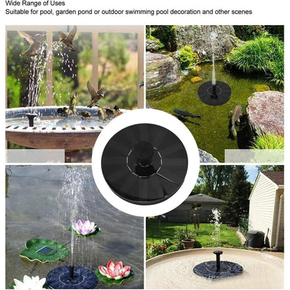 Solar Fountain Pump - Outdoor Floating Water Fountain for Ponds, Pools & Gardens