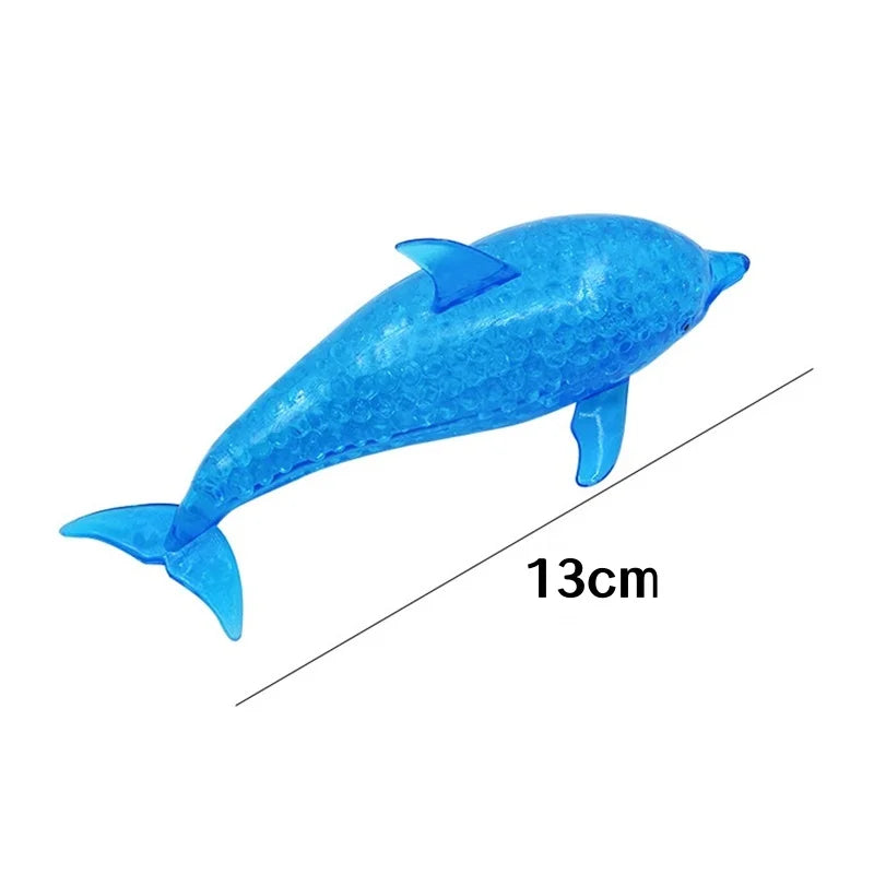 Squishy Shark & Dolphin Stress Balls – Sea Animal Squeeze Toy for Kids & Adults