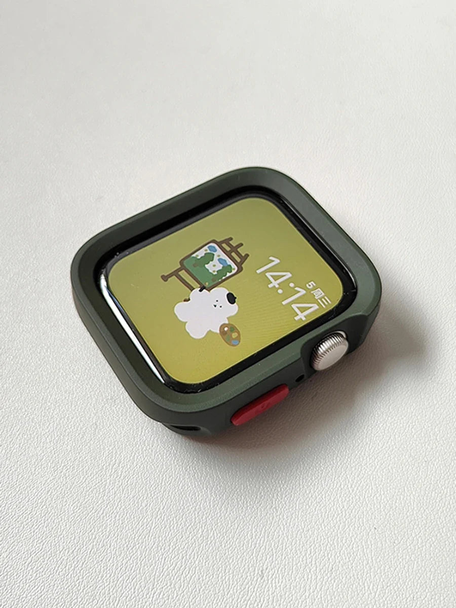 Candy Silicone Apple Watch Case & Strap - Protective Band Cover for Series 11 10 9 8 7 SE 6 5 4 Ultra 49mm 45mm 41mm 44mm 40mm