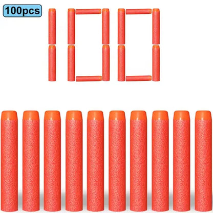 100/50PCS 7.2cm Foam Refill Darts for Nerf N-Strike Elite Blasters – Soft Bullet Toy Gun Accessories for Kids