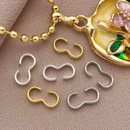 18K Copper-Plated Jewelry Clasps - 10/20pcs Thick Open Buckles for DIY Bracelet Making Accessories