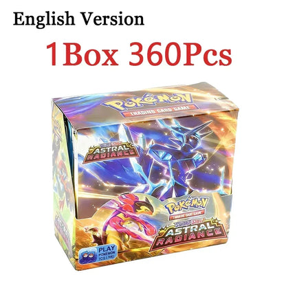 360PCS Pokémon Trading Card Game Booster Set – Prismatic Evolutions Scarlet & Violet English Battle Cards Collection Gift Pack