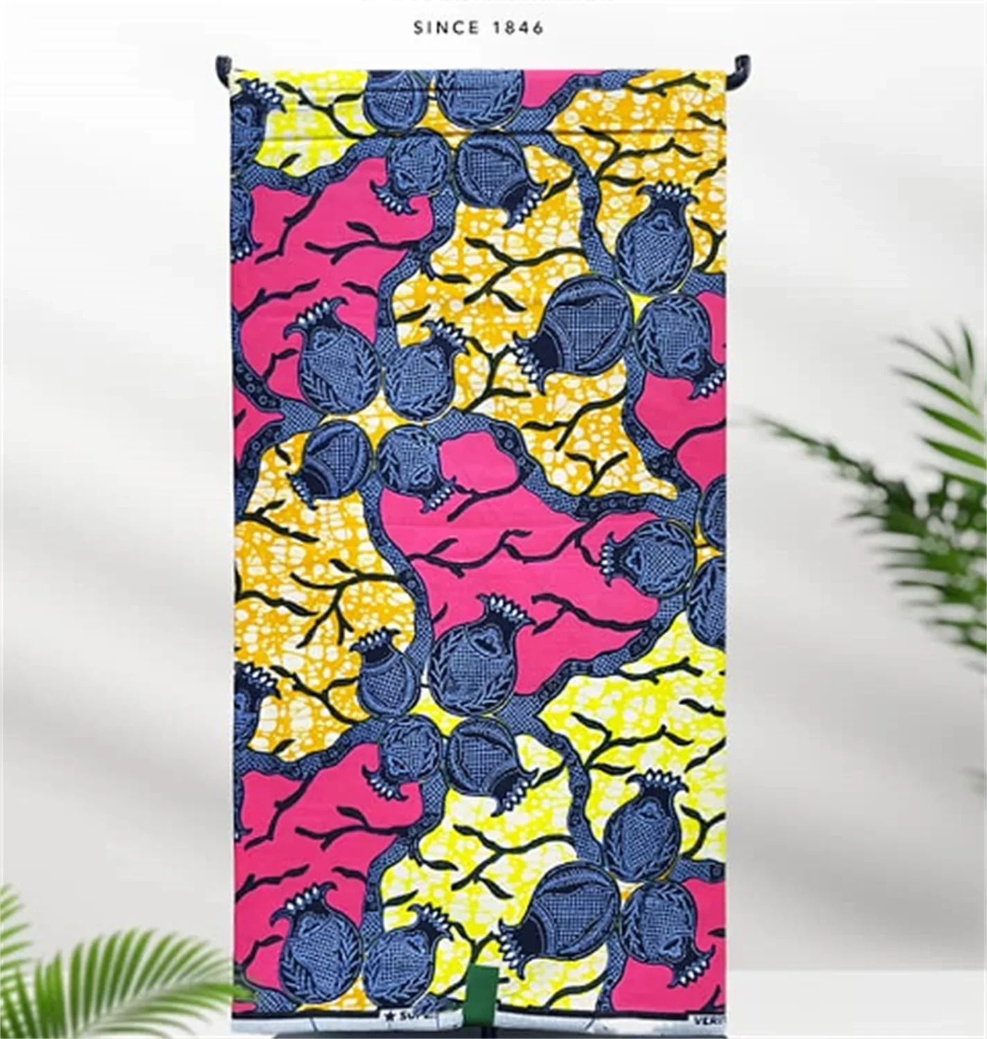 African Real Print Ankara Wax Fabric - Soft 100% Cotton Pagne 6 Yards
