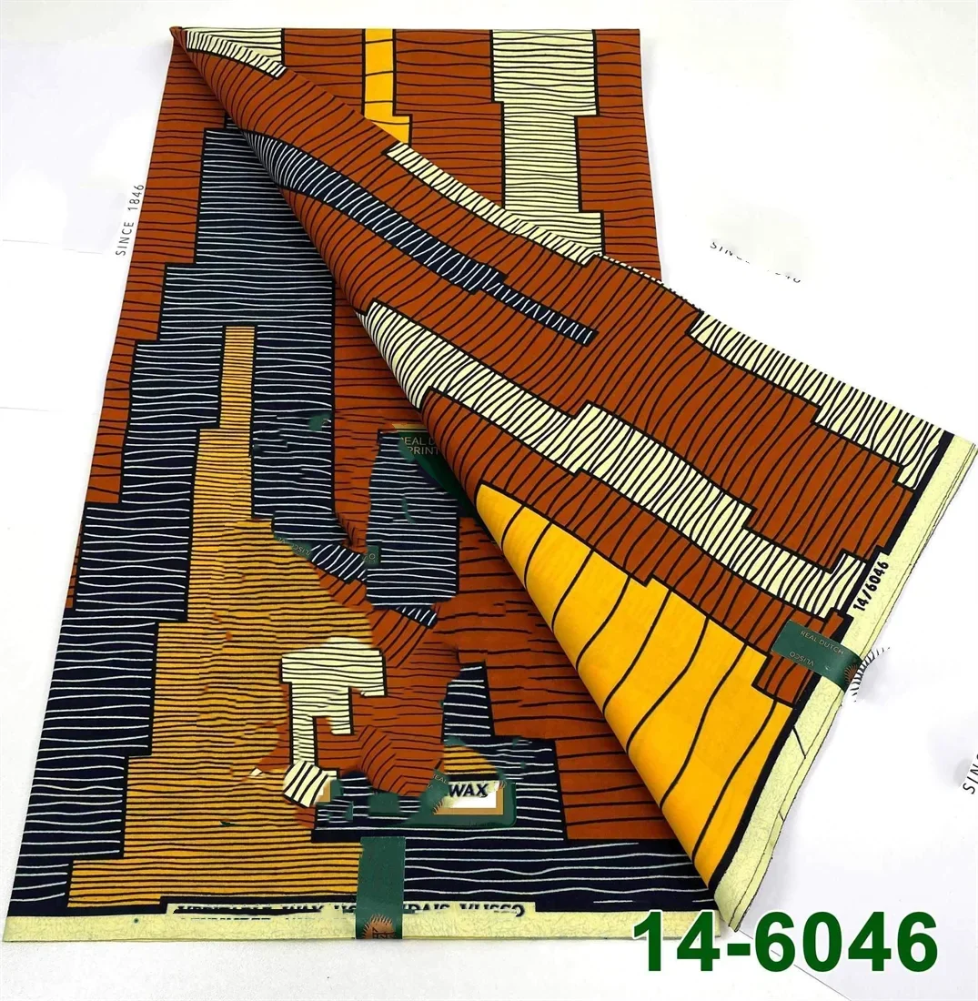 Latest Style Ankara Wax Print Fabric - 100% Cotton High Quality Soft African Real Wax Material