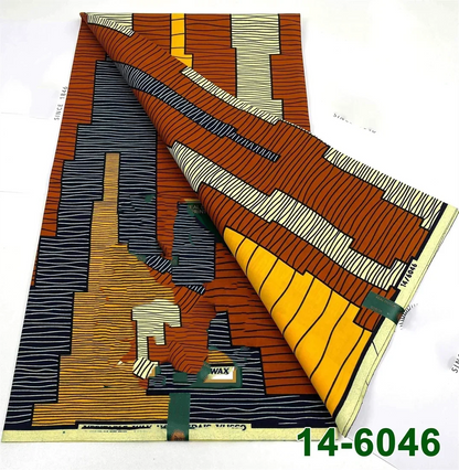 Latest Style Ankara Wax Print Fabric - 100% Cotton High Quality Soft African Real Wax Material