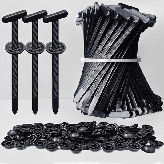Cable Tie Buckle Clips - Core Nail Fastener Clips for Fender, Trunk & Panel Repair