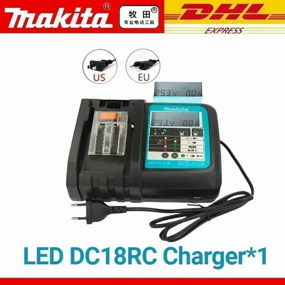 100% Original Makita 18V Lithium Battery – 6Ah/5Ah/3Ah Compatible with DTW700, DDF487, DTD173, DGA404, HR140D, DJV182 Tools