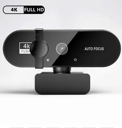 4K & 1080P Mini Webcam | 2K Full HD USB Camera with Microphone, Auto Focus for PC & Laptop