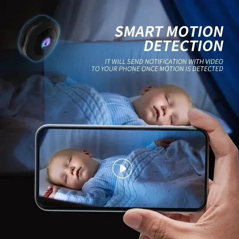 4K HD Mini Wireless Camera - Portable Night Vision WiFi Remote Monitor Video Recorder Security Camcorder