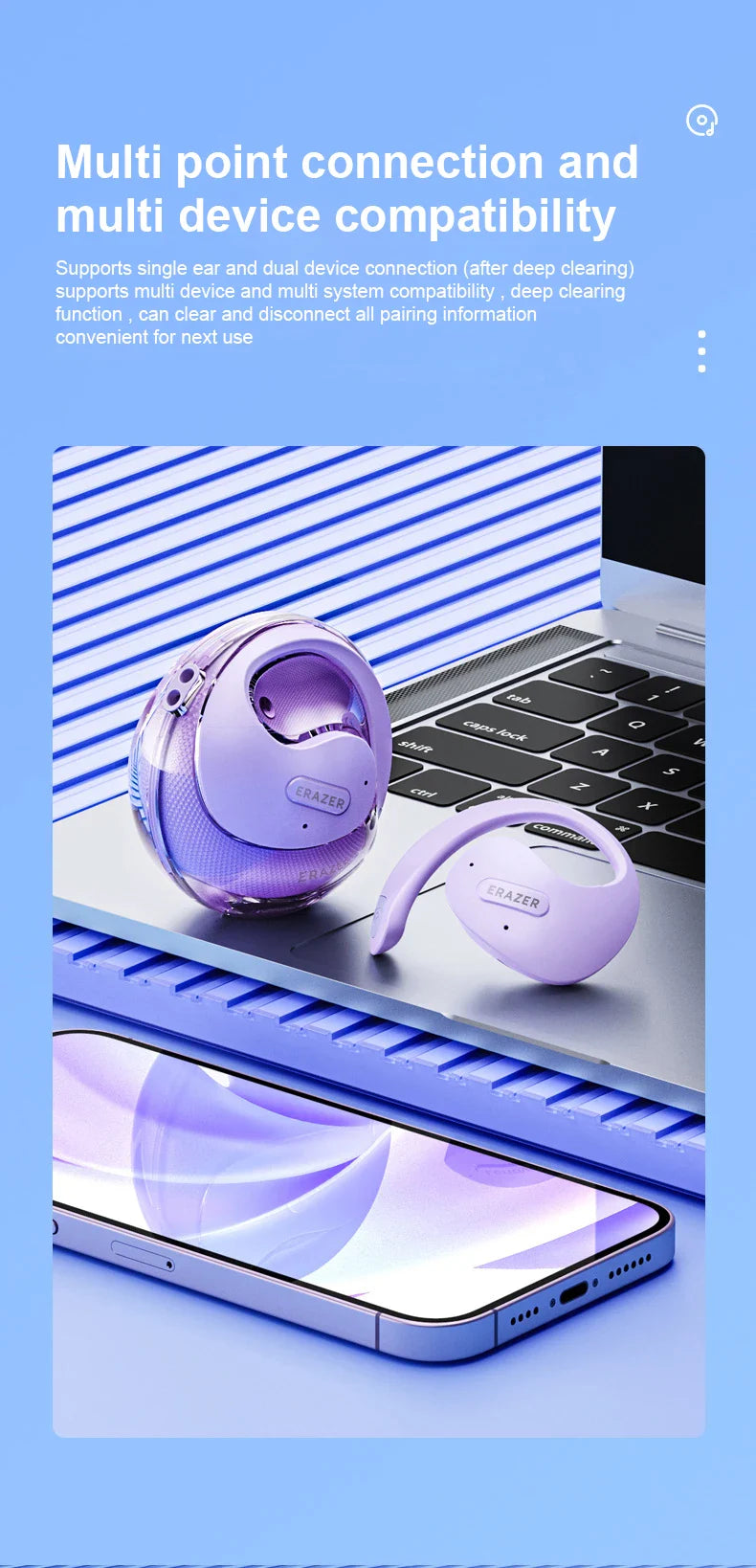 MINISO X15Pro AI Translator Earbuds — Bluetooth Wireless Sports Headphones, Waterproof HD Call Earphones with Mic