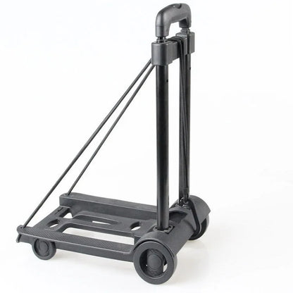 2/4-Wheeled Small Truck with Foldable Pull Rod – Portable Grocery, Luggage & Household Shopping Cart