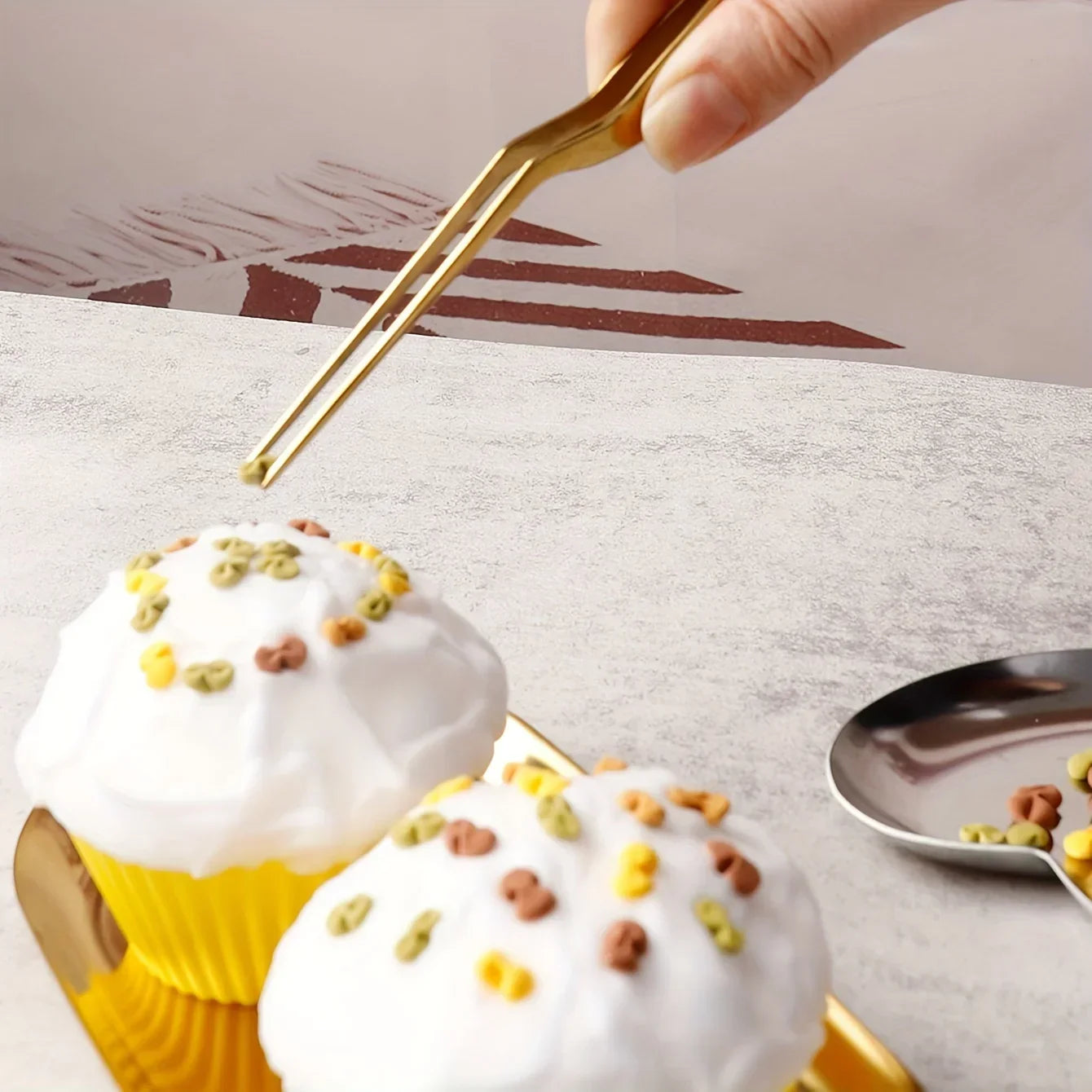 Stainless Steel Cake Decorating Tweezers – Food Grade Pastry Chef Tongs for Baking, Plating & Kitchen Precision Tools