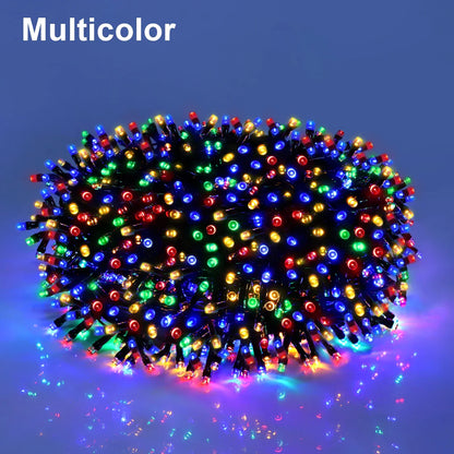 Outdoor LED String Lights — Waterproof Christmas & Fairy Garland for Garden, Home, and Holiday Party Decor