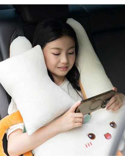 Children’s Car Neck Pillow – Comfortable Kawaii Headrest for Travel & Car Interior