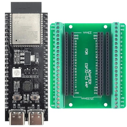 ESP32-S3 Development Board Kit – 2.4GHz WiFi & Bluetooth Module with Expansion Adapter, Type-C Interface (ESP32-S3-1 N8R2 N16R8 44-Pin)