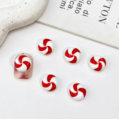 50PCS Mini Resin Christmas Decorations – Cartoon Magic Wand, Chocolate Figurines for Cake, Popsicle, Nail Art, Scrapbook & DIY Crafts