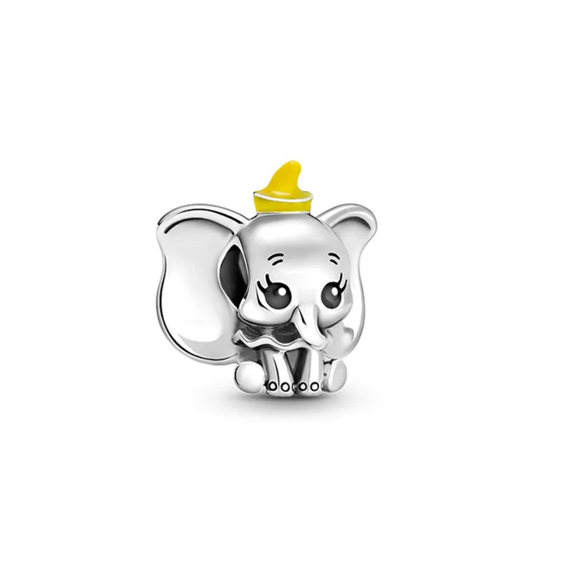 MINISO League of Legends Mickey & Minnie 925 Sterling Silver Charm – Beads Fit for Pandora Bracelet, Ladies Jewelry