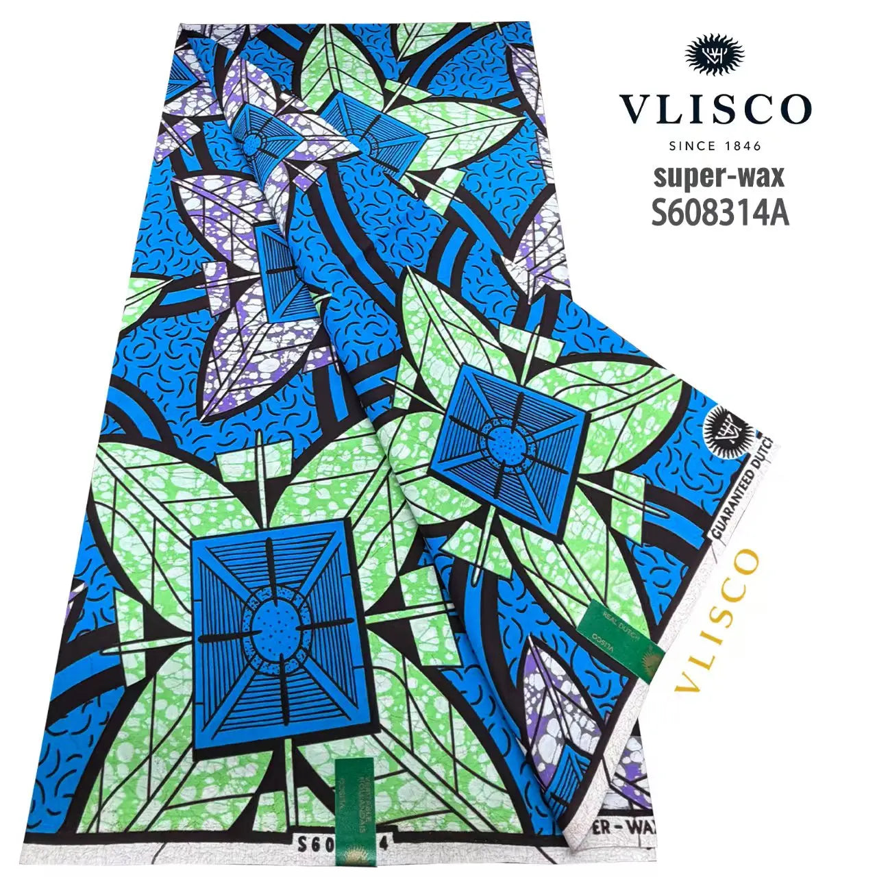 African Ankara Wax Print Fabric - 100% Cotton Batik Material for Sewing & Wholesale 6 Yards