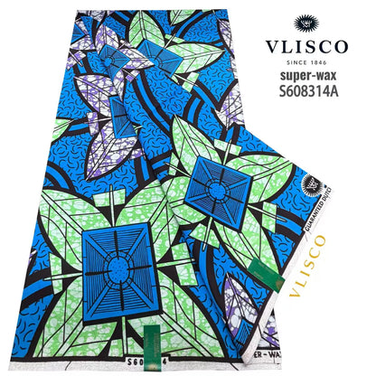 African Ankara Wax Print Fabric - 100% Cotton Batik Material for Sewing & Wholesale 6 Yards