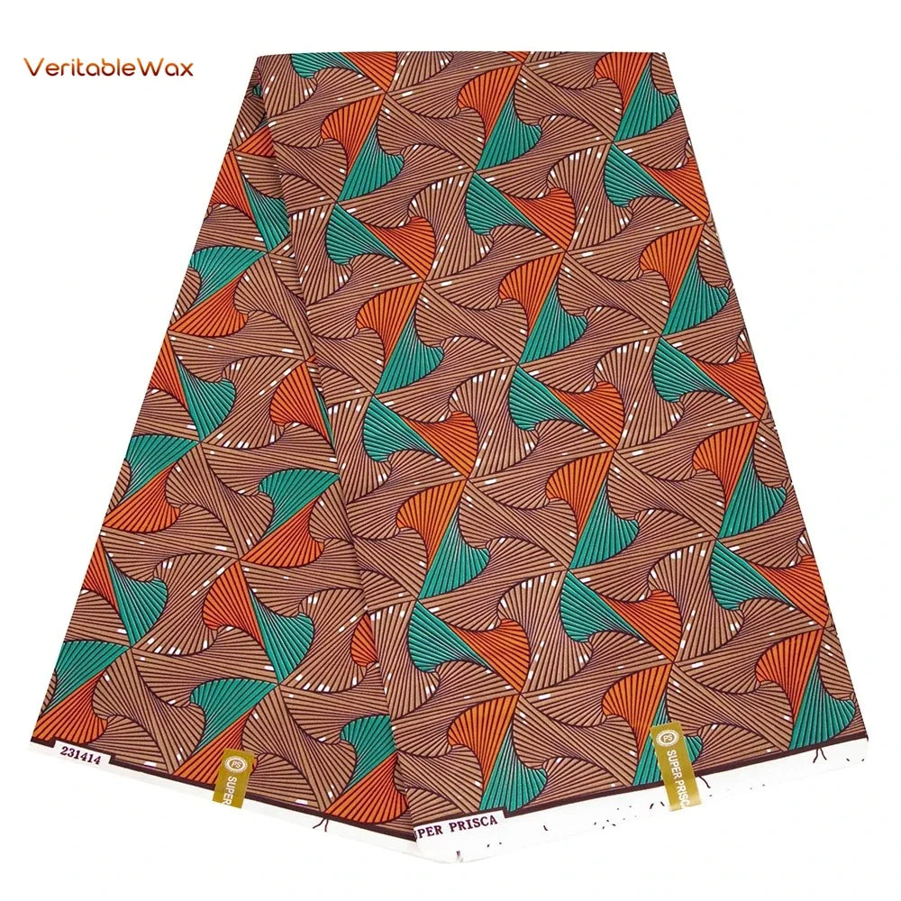 African Ankara Wax Print Fabric - Retro Double Print Patchwork Sewing Material for DIY Clothing